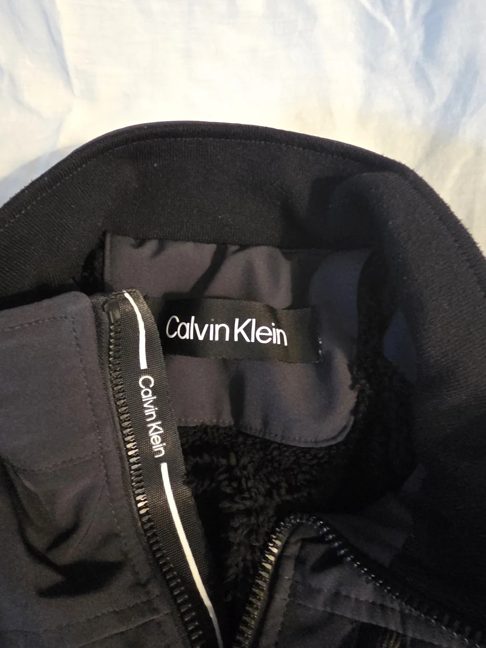 Calvin Klein Men's Charcoal Black Lightweight Softshell Jacket